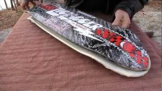 HOW TO ReShape a Used Skateboard into Custom Cut DIY Cruiser [upl. by Bartlet]