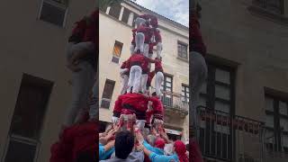 Castellers de Barcelona 4 de 7 amb lagulla  Festa Major de Manresa [upl. by Ariik]