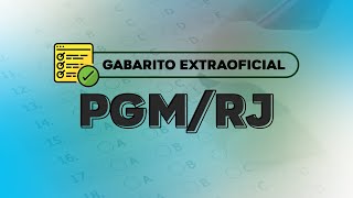 PGMRJ Procurador  Gabarito Extraoficial [upl. by Moshell]