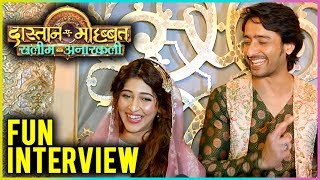 Shaheer Sheikh And Sonarika Bhadoria Fun Interview On DastaanEMohabbat Salim Anarkali Launch [upl. by Anuaf]