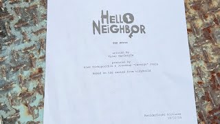 Hello Neighbor Movie Writer Reveal [upl. by Herby988]