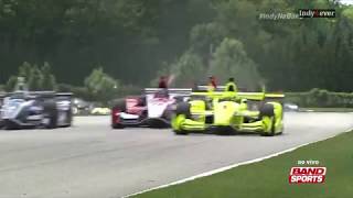 IndyCar 2017  10 Elkhart Lake Transmissão Completa [upl. by Tildy]