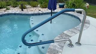 Neoprene Pool Handrail Cover Review  SlipProof and Sun Safe [upl. by Inasah236]