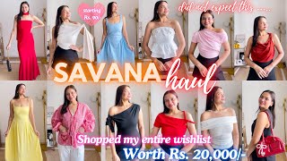 Starting Rs 90 HUGE SAVANA HAUL  15 Products savana dresses birthdaydress supii bag tops [upl. by Amathiste993]