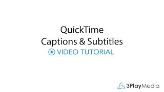 How to Add Captions or Subtitles to Your QuickTime Pro Videos [upl. by Laen]