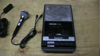 Panasonic Slimline cassette recorder amp accessories [upl. by Blaire]