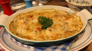 Mon GRATIN DE SAINTJACQUES Poireaux Comté  Un véritable régal   Mère Mitraille  Gourmandises TV [upl. by Aneeuq]