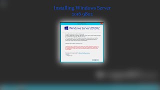 Installing Windows Server 2016 9802 [upl. by Esiuolyram51]