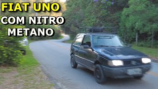 TESTEI NITROMETANO METANOL QUEROSENE E GASOLINA PURA COM NAFTALINA NO FIAT UNO [upl. by Lalage759]