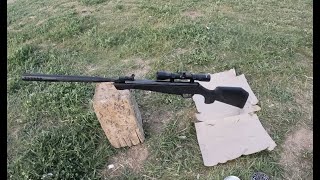 Benjamins shoot out with the Crosman Shockwave 22 Caliber Air Rifle [upl. by Burrows]