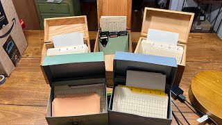 SOLD Vintage IndexPostcardTag File Storage Boxes [upl. by Evers]