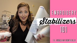 How to Choose the Right Embroidery Stabilizer  Machine Embroidery Stabilizers Explained [upl. by Maples]