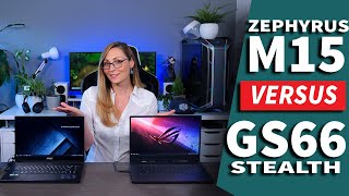 MSI GS66 Stealth vs ASUS ROG Zephyrus M15  Two Thin amp Powerful Laptops HeadtoHead [upl. by Odrick647]