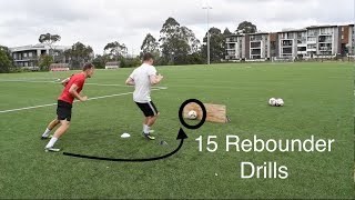 15 REBOUNDER DRILLS FOR FOOTBALL  SOCCER  Joner 1on1 Football Training [upl. by Debera955]