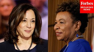 Shes Ready Shes Experienced Barbara Lee Praises Vice President Kamala Harris [upl. by Gene]