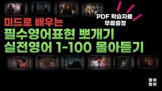 미드로 배우고 바로 써먹는 실전영어 100문장 몰아듣기 [upl. by Melamed538]