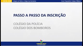 Inscrição 2024  Passo a passo das inscrição Colégios Militares [upl. by Gauntlett232]