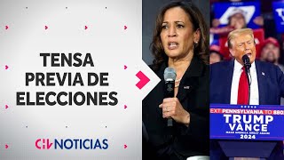 TENSAS HORAS PREVIAS de Eleciones en EEUU Esto es lo que dicen las encuestas sobre Harris y Trump [upl. by Aleahcim]