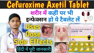 Cefuroxime axetil 500 mg  cefakind 500 mg tablet uses in hindi  Cefuroxime tablets ip 500mg [upl. by Malkah]