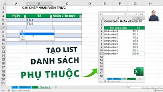 Cách tạo List Danh Sách Phụ Thuộc trong Excel Bằng VBA HOÀN TOÀN TỰ ĐỘNG [upl. by Iveson]