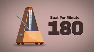 180 BPM Metronome 1Hour [upl. by Selinda]