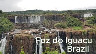 Iguazu Falls Brazil Side  Casual Stroll With Beautiful Paths Coatis and Waterfalls [upl. by Kalb]