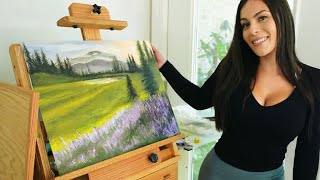 ASMR Relax and Oil Paint With Me Part 2  Brush Sounds Soft Speaking Whispers [upl. by Milicent]