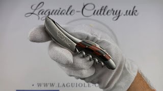 Laguiole Sommelier Corkscrew Red HeartEbony Wood Inlay [upl. by Analad]