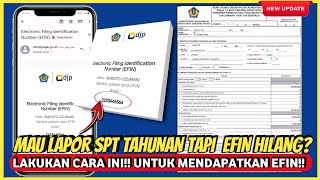 TERBARU Cara mendapatkan EFIN Pajak secara online • Cara mengetahui no EFIN pajak [upl. by Ndnarb]