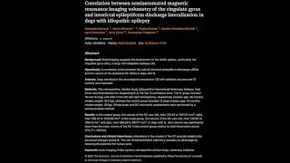 MRI Volumetric of cingulate gyrus and idiopathic epilepsy [upl. by Ainot]