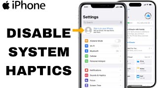 How To Disable System Haptics On iPhone Settings [upl. by Auhsot568]