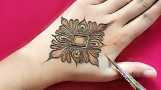 Very beautiful stylish back hand mehndi design  Latest mehndi design  Mehandi design  mehndi [upl. by Nylsirk]