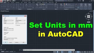 How to Set Units in mm in AutoCAD [upl. by Hnoj]