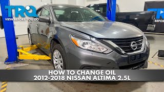 How to Change Oil 20122018 Nissan Altima 25L [upl. by Audris]