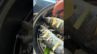 How to cook Sea bass steam fish recipe steamed fish  cooking seabass [upl. by Adaiha794]