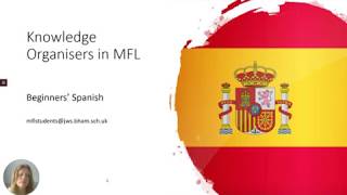 Spanish Beginners Knowledge Organisers for Year 8 future GCSE Spanish students [upl. by Wolram]