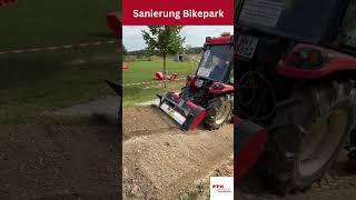 Bikepark Sanierung und Instandhaltung mit PTH MicroCrusher PTO [upl. by Yrtua]