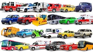 Cars Compilation for Kids Cars and Trucks Learning Street Vehicles for Kids Learn Transport [upl. by Tabor888]