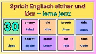 30 Werde sicher im Englisch sprechen – Nützliche Vokabeln für bessere Kommunikation [upl. by Uile694]