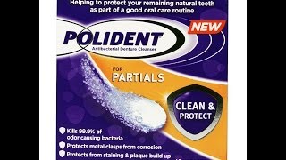 1 Polident Denture Cleanser Cleans MakeUp BrushesHealthy SkinBacteria Free [upl. by Amer]