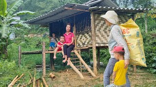 FULL VIDEO Building a thatched house  homeless single mother living in an abandoned house [upl. by Aninep127]