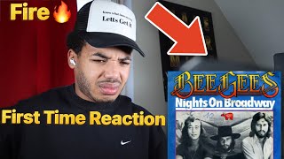 Amazing🔥 Bee Gees Nights on broadway First Time Reaction [upl. by Nnorahs209]