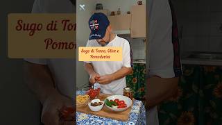 Pasta Tonno e Olive ricettapesce pasta asmr perte cagliarifood food cucina cooking ricette [upl. by Bullivant]