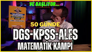 KPSS  DGS  ALES MATEMATÄ°K KAMPI BAÅLIYOR  50 GÃœNDE KPSS MATEMATÄ°K KAMPI [upl. by Alleon]