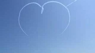 Red Arrows Heart in the sky Lowestoft air show [upl. by Nomihs]