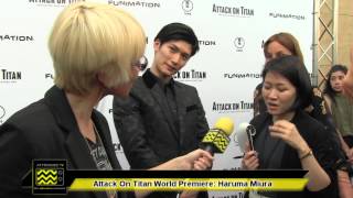 Haruma Miura  The Attack On Titan Part 1 Premeire [upl. by Patt383]