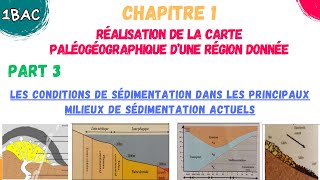 1BAC SVT  Réalisation de la carte paléogéographique part 3 Les conditions de sédimentation [upl. by Eilime]