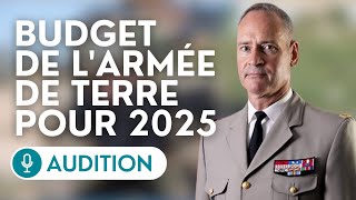 🔴 Audition du chef d’étatmajor de l’armée de terre sur le budget de larmée de terre pour 2025 [upl. by Orapma607]