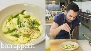 Andy Makes Pillowy Delicious Ricotta Dumplings  From the Test Kitchen  Bon Appétit [upl. by Oikim472]