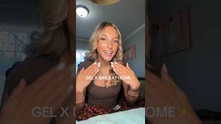 gel x nails at home vlog gelxnails nailsathome nailday nailinspo shortsfeed shorts short [upl. by Zamir]